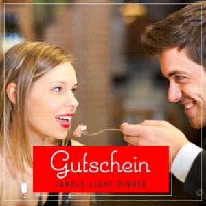 Candlelight Dinner Gutschein für 2 Personen